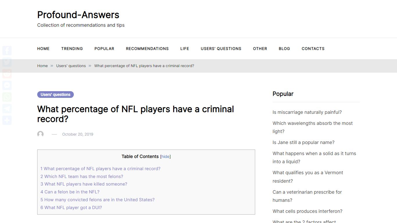 What percentage of NFL players have a criminal record?